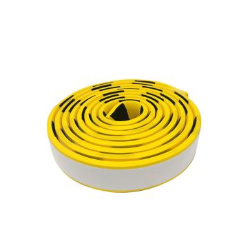 SAFEWARE/安赛瑞 防撞条,自粘警示防撞条,防碰撞磕碰墙角包边条,黄黑色,5米长,平面型,311094