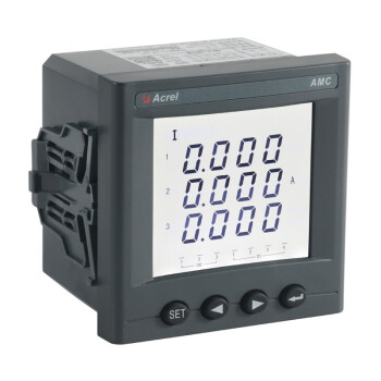 Acrel/安科瑞 三相电流表，PZ96-AI3/3M 精度：0.5 辅助电源：AC80-270V DC100-350V 开孔尺寸：88*88