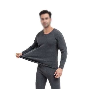 HENGYUANXIANG/恒源祥 男士摇粒绒保暖内衣套装 ,180 灰色 ,TC-5005 ,1套