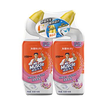 Mr Muscle/威猛先生 深层净力洁厕啫哩 ,璀璨花舞 600g*2瓶
