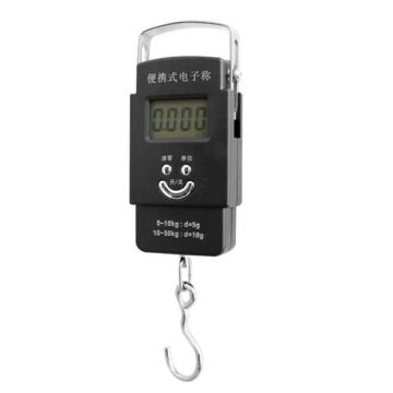 ICEY/冰禹 手提电子秤弹簧秤，快递称重器行李迷你吊钩秤 50kg蓝光，BYJZ-3706