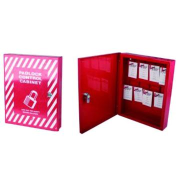 SAFEWARE/安赛瑞 锁具管理箱（套装）-红色，可上锁，含18把工程塑料挂锁，18个吊牌，400×465×55mm，14734