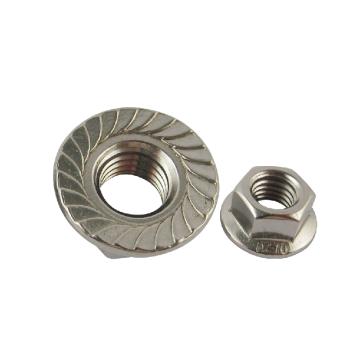 TONG/东明 DIN6923六角法兰螺母，M12-1.75，不锈钢304，强度A2-70，20个/包