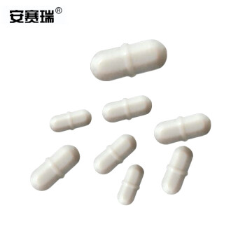 SAFEWARE/安赛瑞 聚四氟磁力搅拌子（2个装）圆柱带节形，B型转子，B45（10×45mm），600221